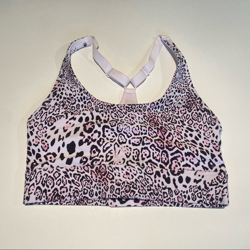 Varley leopard print sports bra, Size XS